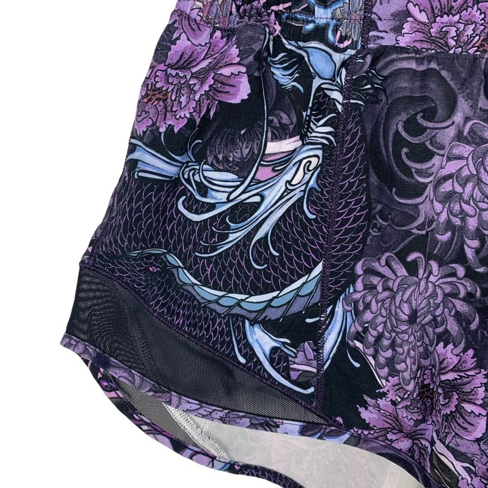 Lululemon Hotty Hot Short II Memoir Multi Purple 2" Inseam Floral 10 Reg - Picture 2 of 11